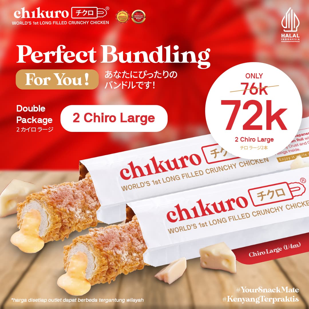 Paket bundling Chikuro Large dan Satsuro Age - promo menu combo hemat