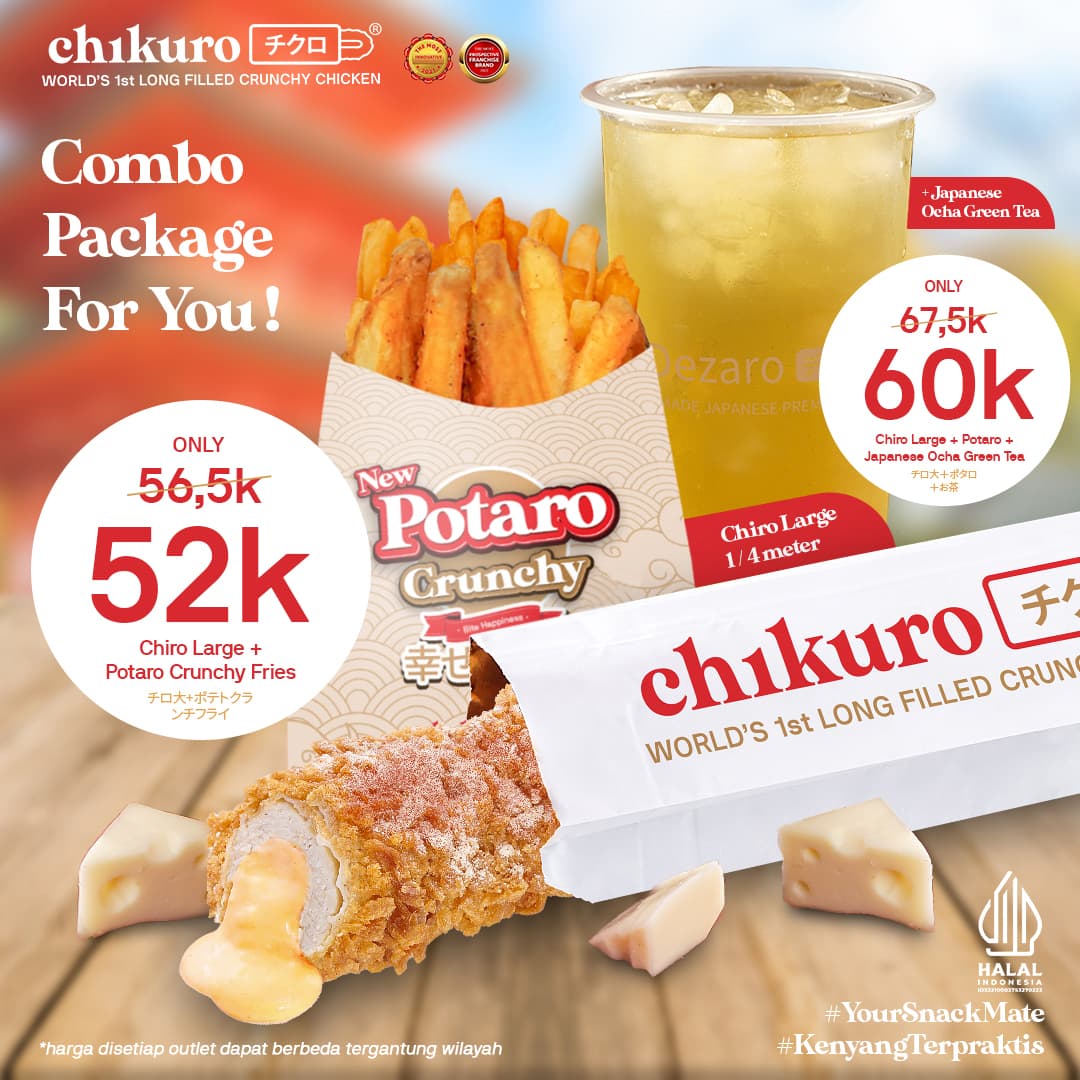 Paket combo Large dengan Potaro - menu bundling Chikuro