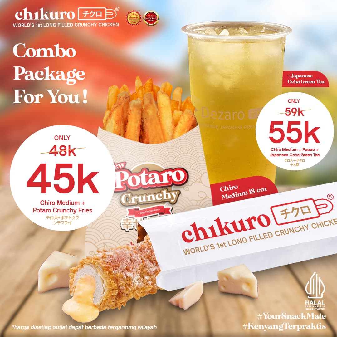 Combo package Large plus Potaro - promo hemat Chikuro